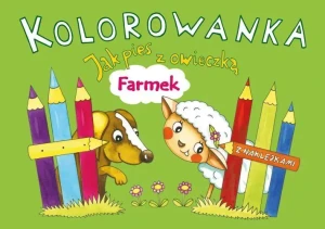 Kolorowanka. Jak pies z owieczką. Farmek - Alicja Karczmarska-Strzebońska - książka