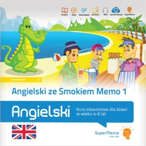 Angielski ze Smokiem Memo 1. Kurs słownictwa dla dzieci w wieku 4-6 lat (poziom podstawowy A0) - praca zbiorowa - książka