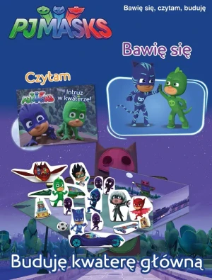 Buduje kwaterę główną pjmasks pidżamersi bawię się czytam buduję - praca zbiorowa - książka
