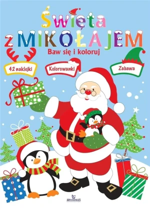 Święta z Mikołajem. Baw się i koloruj - Monika Matusiak - książka