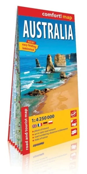 Australia. Mapa 1:4 250 000 - praca zbiorowa - książka