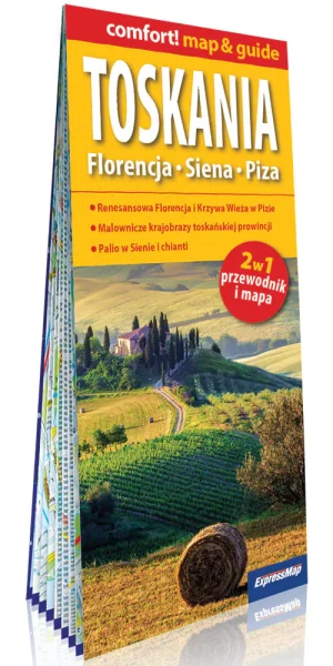 Toskania. Florencja, Siena, Piza. Mapa i przewodnik - praca zbiorowa - książka