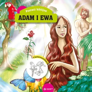 Adam i ewa postaci biblijne z kolorowankami - Maria Jankowska, Piotr Krzyżewski - książka