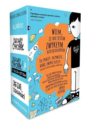 Pakiet Cudowny chłopak: Cudowny chłopak / Cudowny chłopak i ja - trzy cudowne historie / 365 dni cudowności - R. J. Palacio - książka