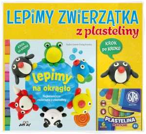 Lepimy na okrągło. Najłatwiejsze zwierzęta z plasteliny - Paulina Koniuk-Fonżychowska - książka