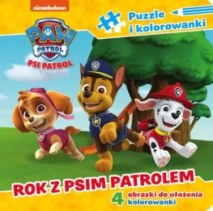 Psi Patrol Puzzle i Kolorowanki - praca zbiorowa - książka