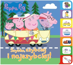 Peppa Pig. Książka z registrami.  Szybko, szybciej, najszybciej! - praca zbiorowa - książka