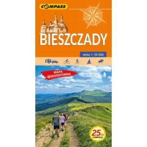 Mapa wodoodporna Bieszczady 1:50 000 - praca zbiorowa - książka
