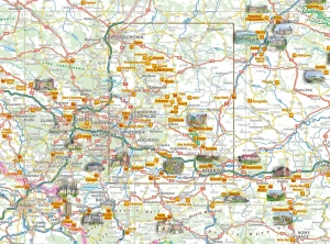Mapa zamków Polski 1:900 000 - praca zbiorowa - książka