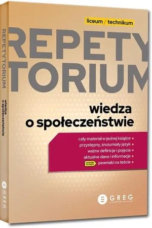 Repetytorium - liceum/technikum - Wiedza o społeczeństwie - 2024 - praca zbiorowa - książka