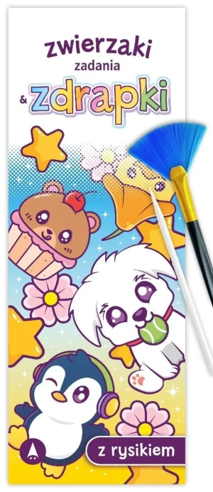 Wydrapywanka 80X215 Zwierzaki. Zadania & zdrapki SKRZAT 074895 -  - książka