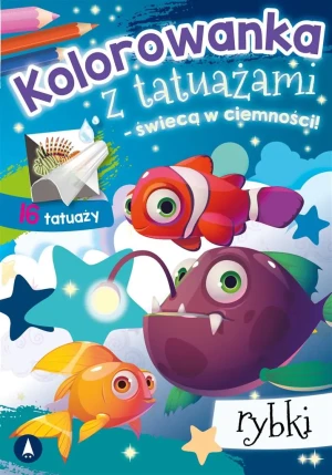 Kolorowanka z tatuażami. Rybki - praca zbiorowa - książka