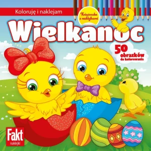 Wielkanoc. Koloruję i naklejam - praca zbiorowa - książka