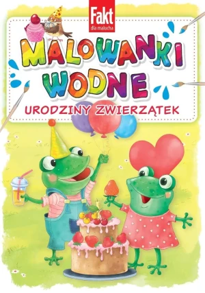 Urodziny zwierzątek. Malowanki wodne - praca zbiorowa - książka