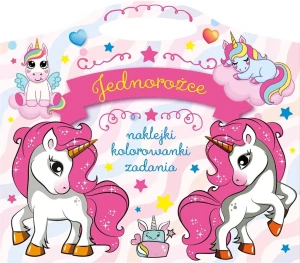 Jednorożce. Naklejki, kolorowanki, zadania - praca zbiorowa - książka