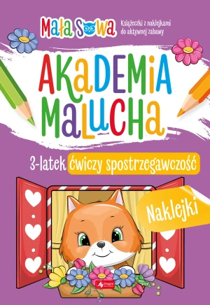 Akademia malucha. 3 latek ćwiczy spostrzegawczość - pracaz biorowa - książka