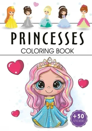 Princesses. Coloring book - praca zbiorowa - książka