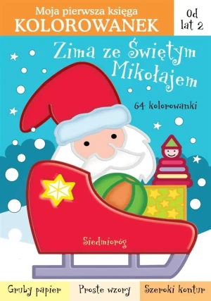 Zima ze Świętym Mikołajem. 64 kolorowanki - Stefan Michałowski - książka