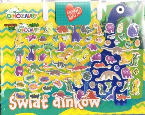 Lubię dinozaury Kocham naklejać część 1. Świat dinków - praca zbiorowa - książka