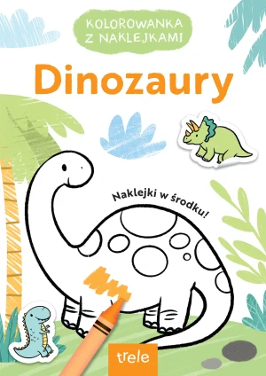 Dinozaury. Kolorowanka z wykrojnikiem - praca zbiorowa - książka