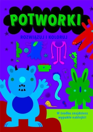 Rozwiązuj i koloruj. Potworki - praca zbiorowa - książka
