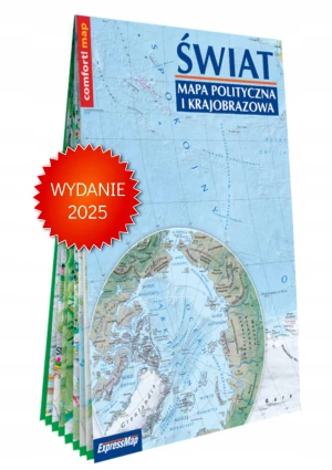Świat mapa polityczna i krajobrazowa 1:31 000 000 - Praca zbiorowa - książka