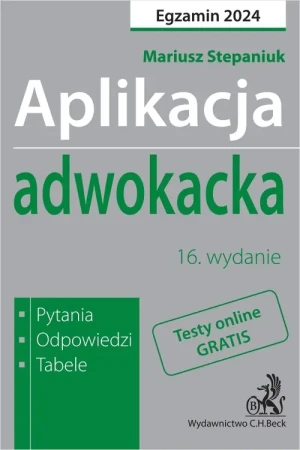 Aplikacja adwokacka 2024 - Mariusz Stepaniuk - książka