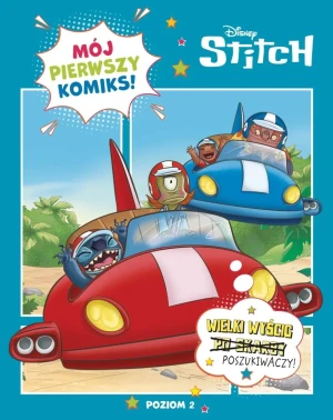 Mój pierwszy komiks. Poziom 2. Wielki wyścig poszukiwaczy. Disney Stitch - praca zbiorowa - książka