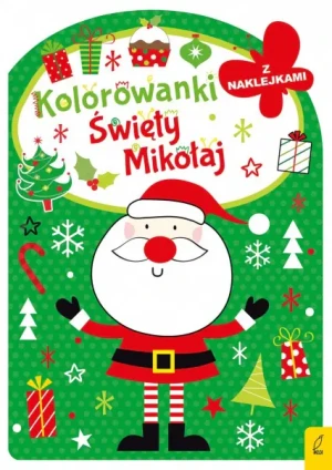 Kolorowanka z wykrojnikiem Święty Mikołaj - Opracowanie zbiorowe - książka