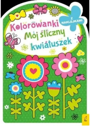 Mój śliczny kwiatuszek. Kolorowanki z wykrojnika - praca zbiorowa - książka