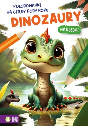 Kolorowanki na cztery pory roku. Dinozaury - Opracowanie zbiorowe - książka
