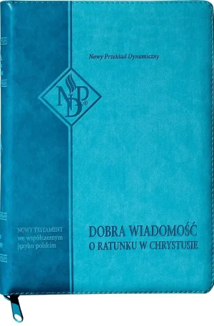 Nowy Testament NPD suwak paginatory turkusowy - praca zbiorowa - książka