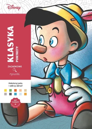 Art therapy. Kolorowanka antystresowa. Disney. Klasyka. Portrety. Zagadkowe rysunki - Charlotte Mendes (ilustr.); Nathalie Lavaud - książka