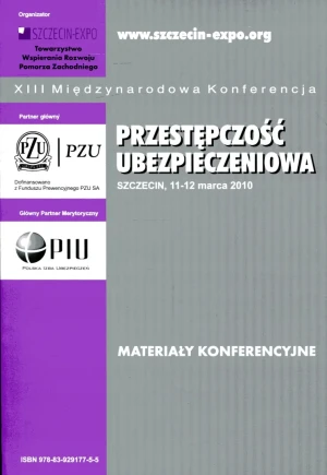 PRZESTĘPCZOŚĆ UBEZPIECZENIOWA MATERIAŁY KONFERENCYJNE - Yakubittsky Sergey . - książka