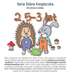 Seria Dobra Książeczka dla dzieci w wieku 2,5-3 lat - Agnieszka Starok - książka