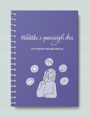 Notatki z pierwszych dni. Pamiętnik Młodej Mamy fioletowy - Dorota Kopeć - książka