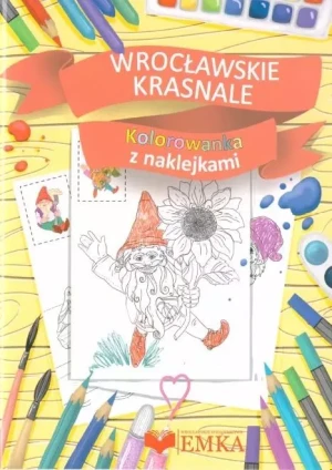 Kolorowanka z naklej. Wrocławskie Krasnale - praca zbiorowa - książka