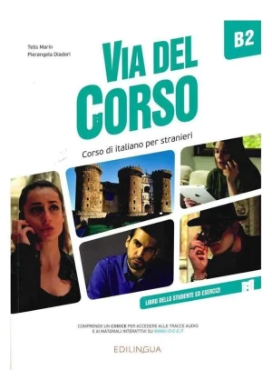 Via del Corso B2 podręcznik + ćwiczenia - Telis Marin, Pierangela Diadori - książka