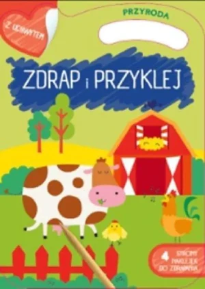 Przyroda. Zdrap i przyklej - praca zbiorowa - książka