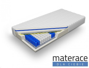 Materac pocket z lateksem Eros Materace Dla Ciebie 80 x 200