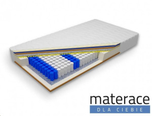 Materac pocket z kokosem i owczą wełną Hebe Materace Dla Ciebie 120 x 200