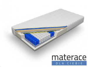 Materac pocket z podwójnym kokosem Zeus Materace Dla Ciebie 90 x 190*