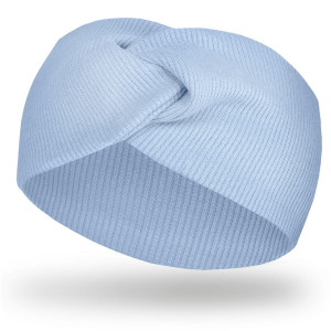 Szeroka opaska przeplatana dla dzieci i niemowląt Kalinka/Baby Blue- Dolce Sonno