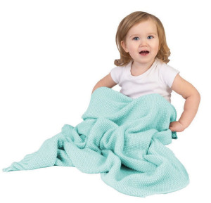 Kocyk dla niemowląt, bawełniany Turkusowy Tully - Baby Matex | TB0329_33