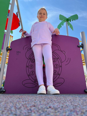 Legginsy dziewczęce długie Lilac - Dolce Sonno