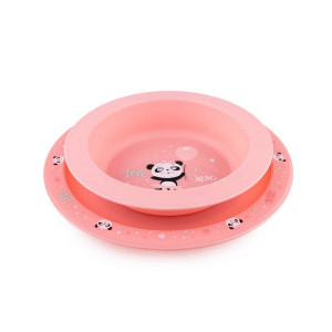Zestaw naczyń 2el dla dziecka "Exotic Animals" pink | Canpol Babies