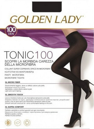 Rajstopy damskie z mikrofibry Tonic 100den - Golden Lady