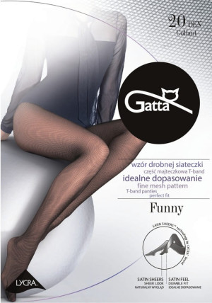 Rajstopy damskie Funny nero 20den | Gatta
