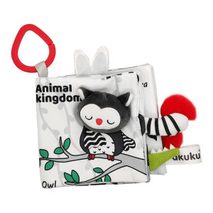 Kontrastowa książeczka sensoryczna, Animal kingdom | A0481 Akuku