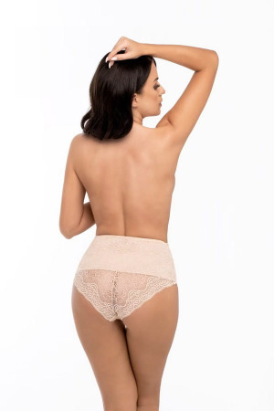 Damskie figi z koronką BBL 2008 beżowe | Babell